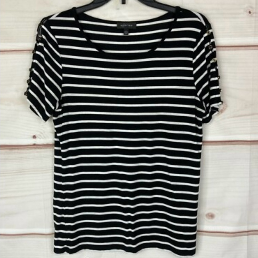 Spense Monochrome Striped Tee